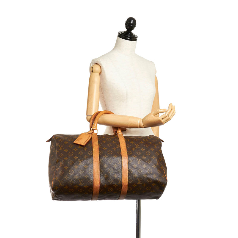 Louis Vuitton Monogram Keepall 45 (SHG-28072)