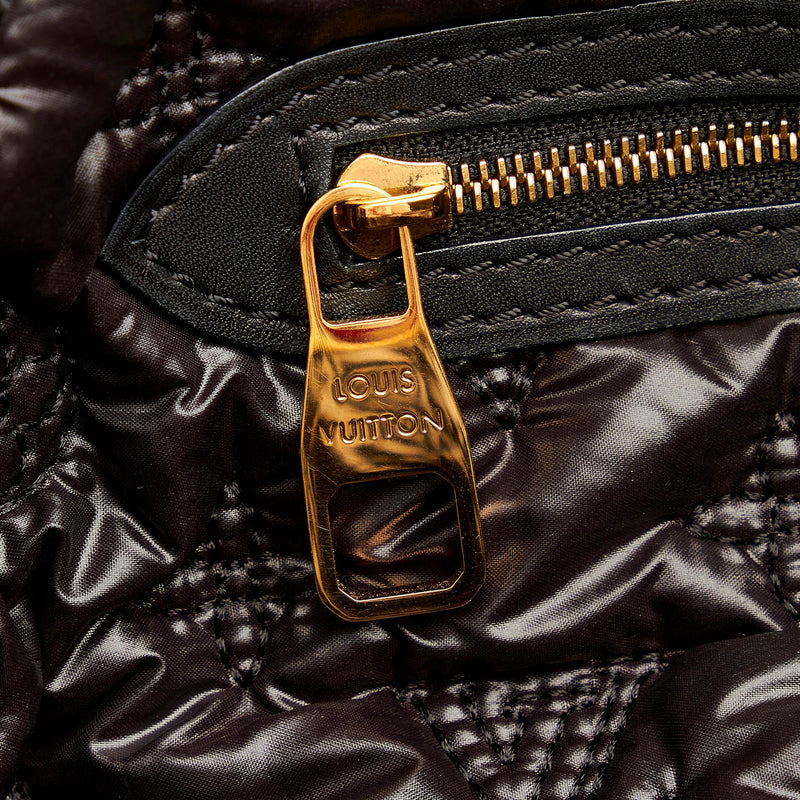 Louis Vuitton Lockit Handbag Monogram Canvas Vertical Brown