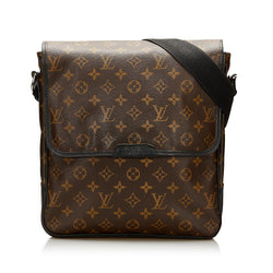 Louis Vuitton Monogram Macassar Canvas Bass MM Messenger Bag Louis Vuitton