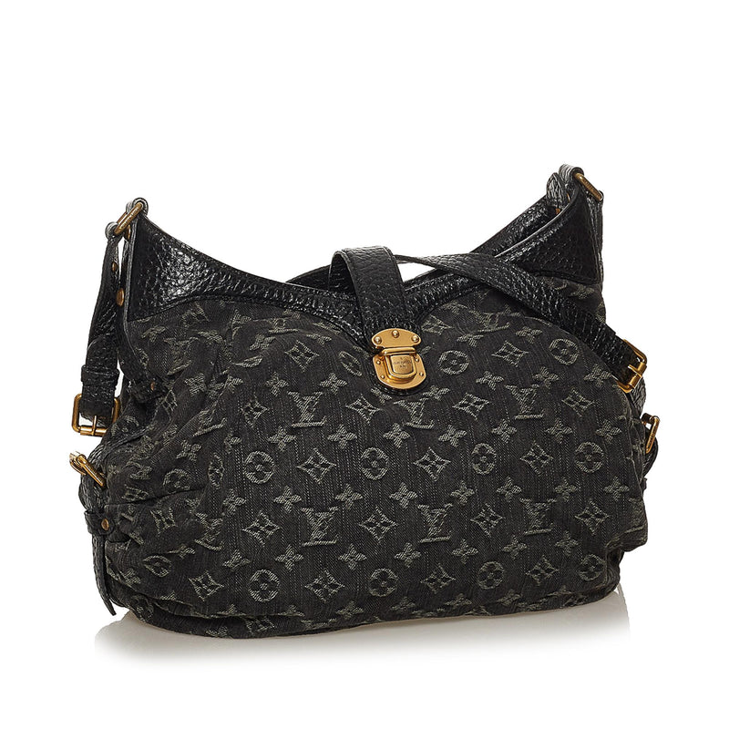 Louis+Vuitton+Sac+Plat+Crossbody+XS+Grey+Leather for sale online