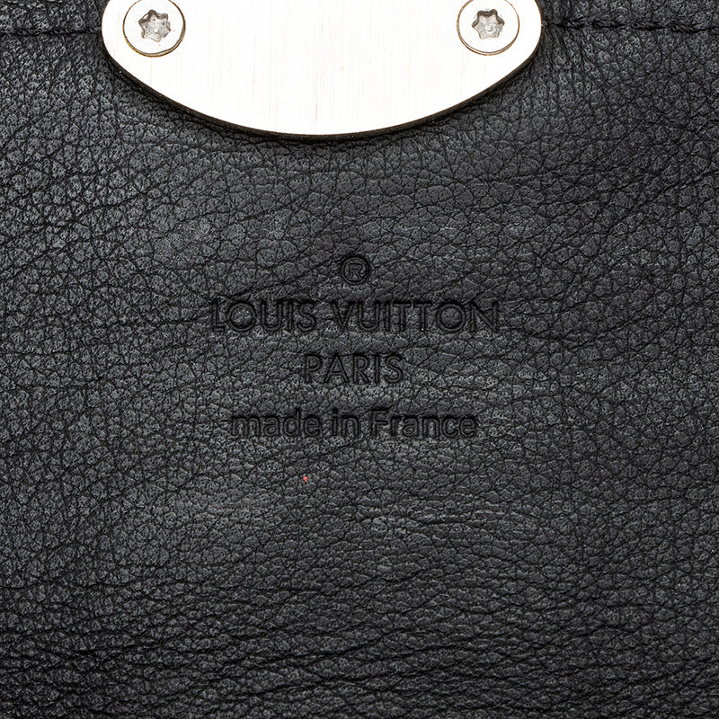 Louis Vuitton Grey Ebene Monogram Mahina Leather Amelia Wallet at 1stDibs
