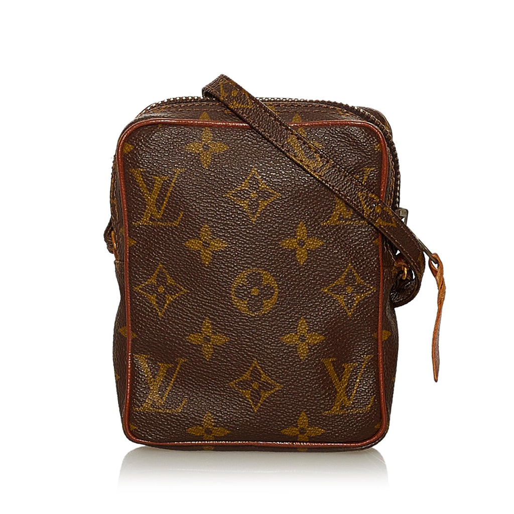 Authentic Louis Vuitton Mini Danube Crossbody Bag, monogram, long