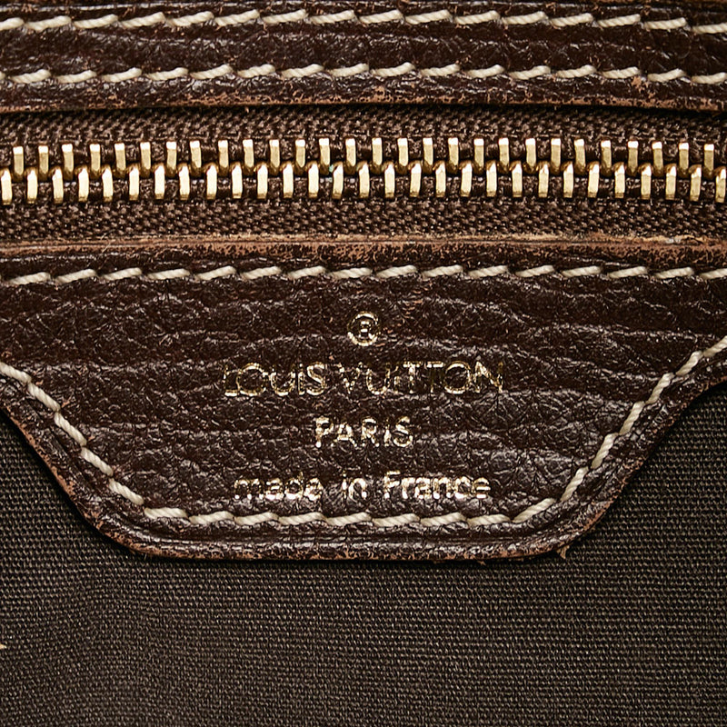 Louis Vuitton Fusain Monogram Mini Lin Canvas Boulogne Bag Louis Vuitton