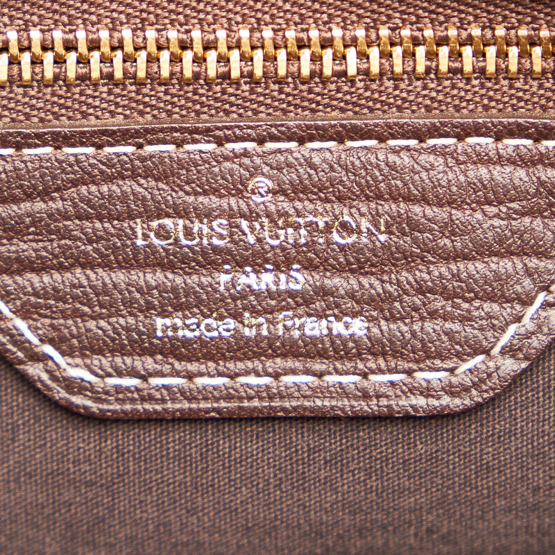Brown Louis Vuitton Monogram Mini Lin Bucket PM