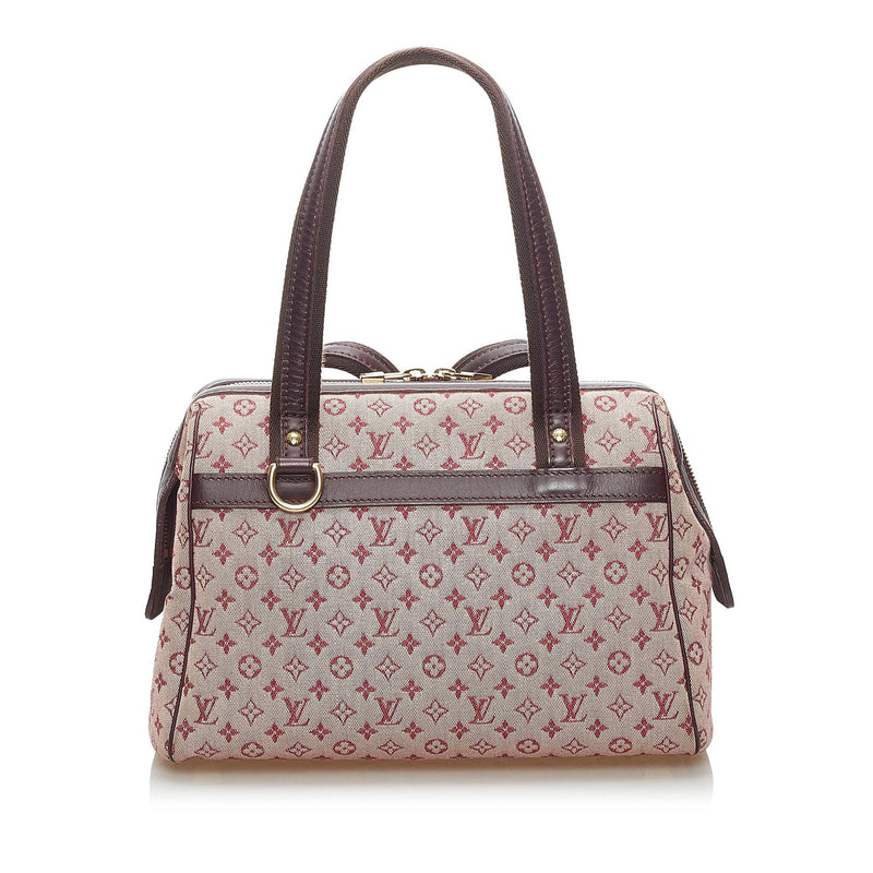 Louis Vuitton Cherry Red Mini Lin Canvas Josephine GM Bag