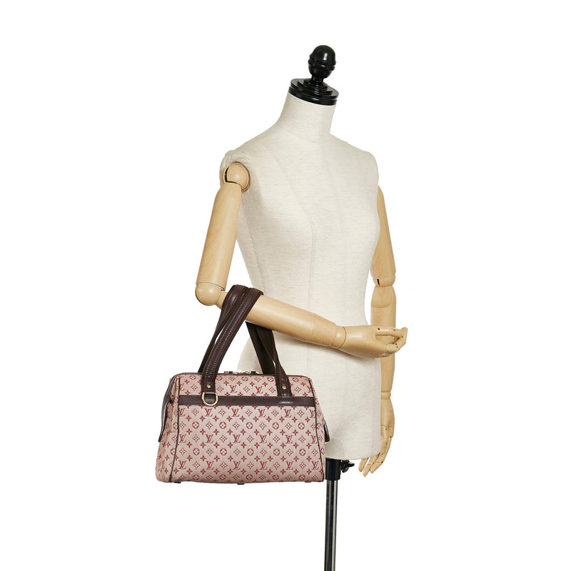Louis Vuitton Red Monogram Mini Lin Josephine Shoulder Bag PM