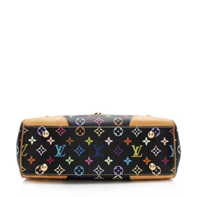 Louis Vuitton Black Monogram Multicolore Canvas and Leather Beverly MM Bag Louis  Vuitton