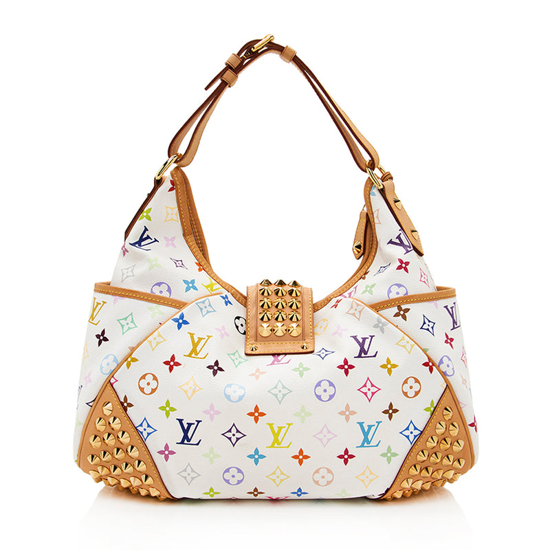 Commonly Faked Designer Goods: Louis Vuitton White Multicolor Speedy bag  Here are some of the most commonly counterfeited d…