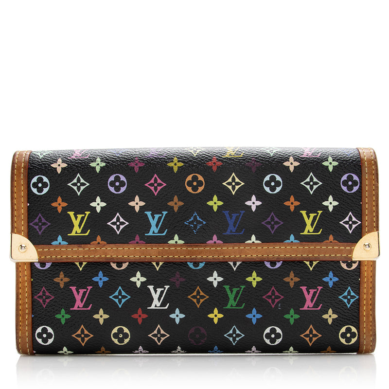 Louis Vuitton Canvas Porte Tresor Wallet Multicolor Monogram Black - Luxury  In Reach
