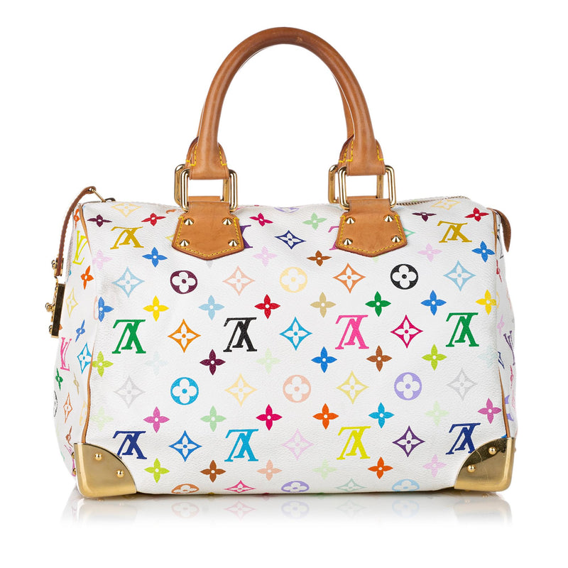 Louis Vuitton - Authenticated Speedy Handbag - Cloth Multicolour for Women, Good Condition