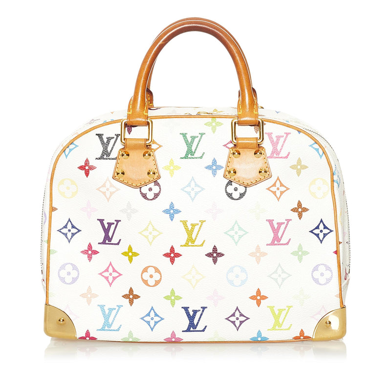 Louis Vuitton Trouville Top Handle Bag White Canvas for sale online