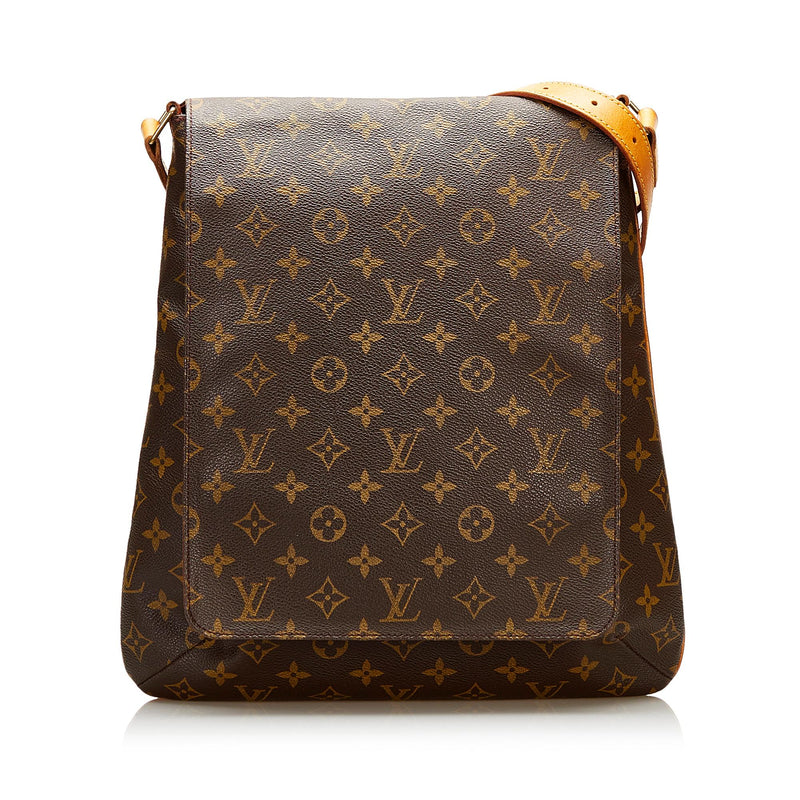 Used Brown Louis Vuitton Authentic Musette Salsa GM Monogram