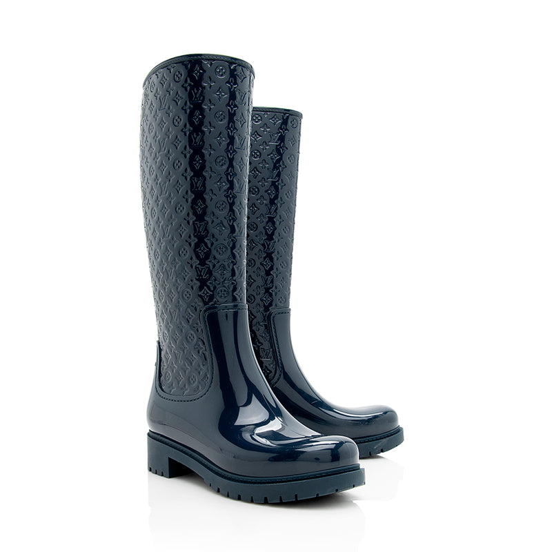 Louis Vuitton Rain Boots  Monogram rain boots, Louis vuitton shoes, Boots