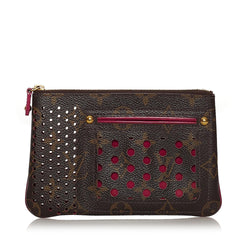 Louis Vuitton Monogram Perforated Pochette Cles (SHG-33250)