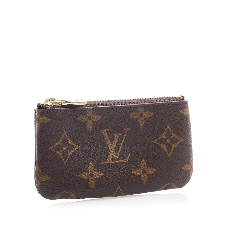 Brown Louis Vuitton Monogram Pochette Cles Coin Pouch