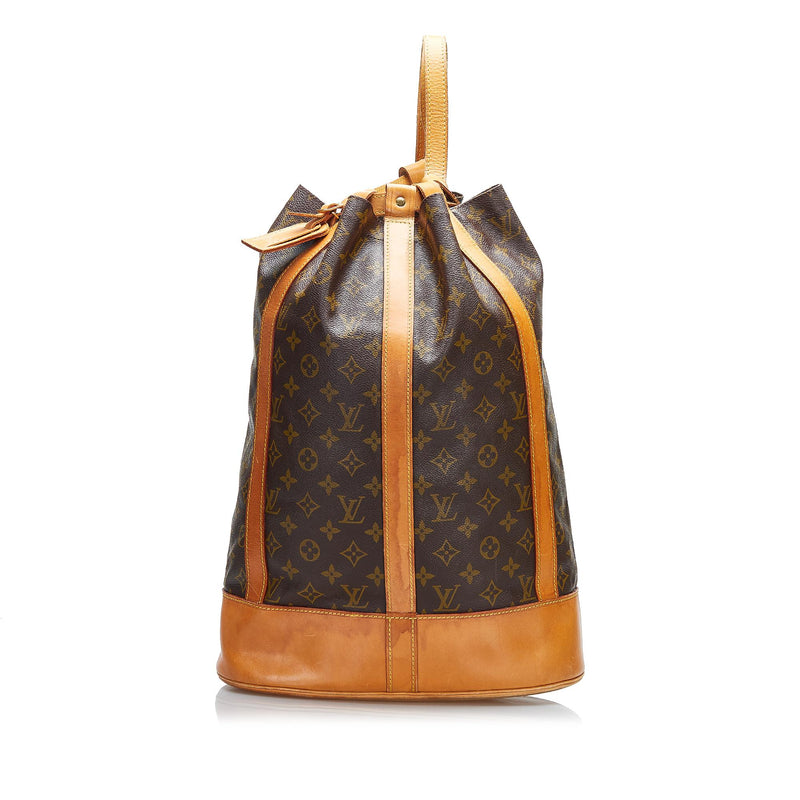 Louis Vuitton GM Randonnee Monogram Shoulder Bag Backpack NEW