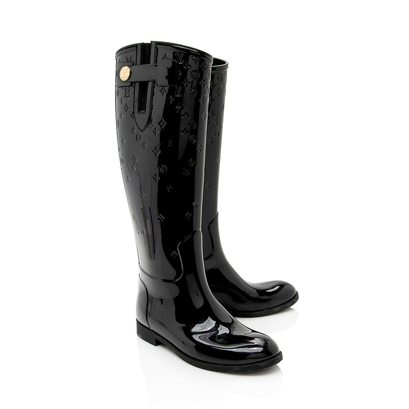 Louis Vuitton - Authenticated Boots - Rubber Black for Women, Good Condition
