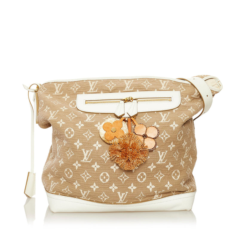 Louis Vuitton Besace Shoulder Bag Beige White