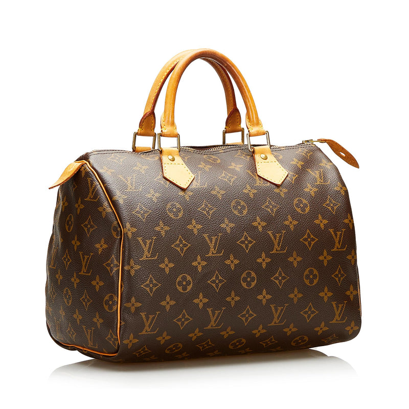 Louis Vuitton Vintage Monogram Canvas Speedy 30 Satchel - FINAL SALE  (SHF-VUH7fs)