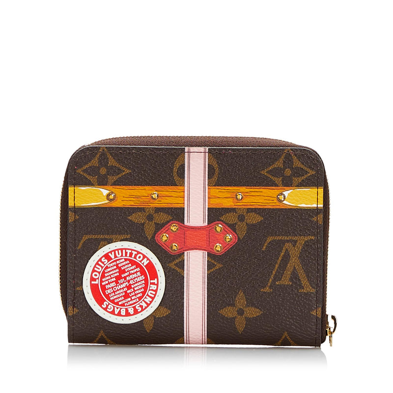 Louis Vuitton Monogram Zippy Coin Purse, Brown