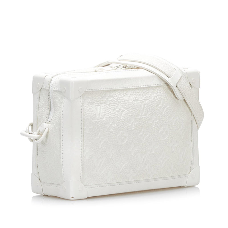 Louis Vuitton Monogram Taurillon Soft Trunk - White Messenger Bags
