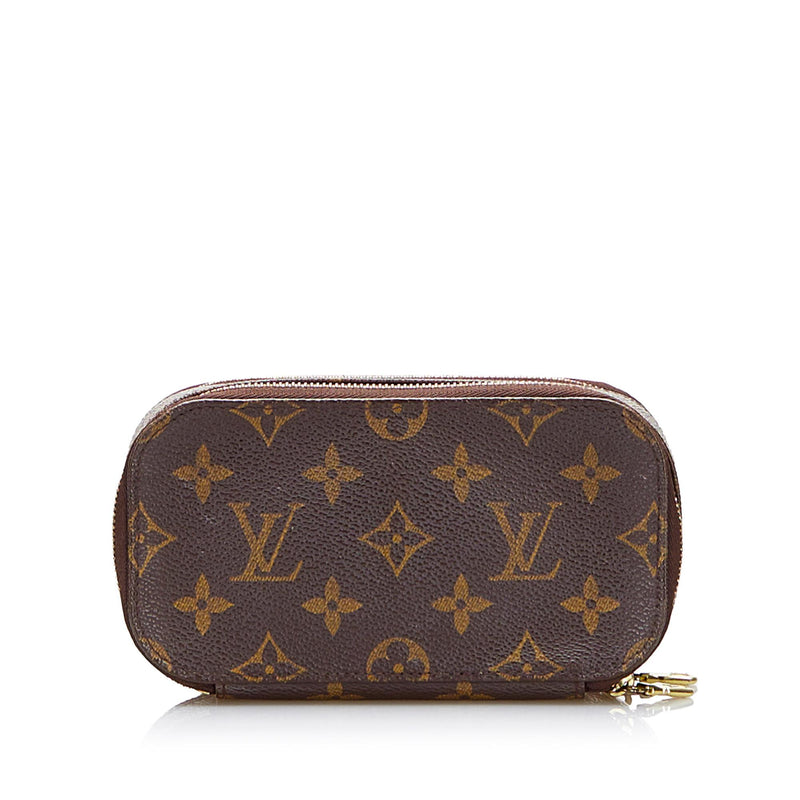 Louis Vuitton Orange Vernis Trousse Cosmetic Pouch Leather Patent