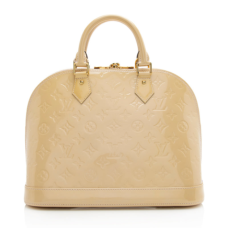 Louis Vuitton monogram vernis alma Gold handbag bag