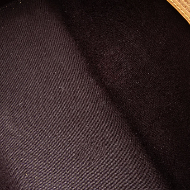Purple Louis Vuitton Monogram Vernis Brea MM Satchel – Designer Revival