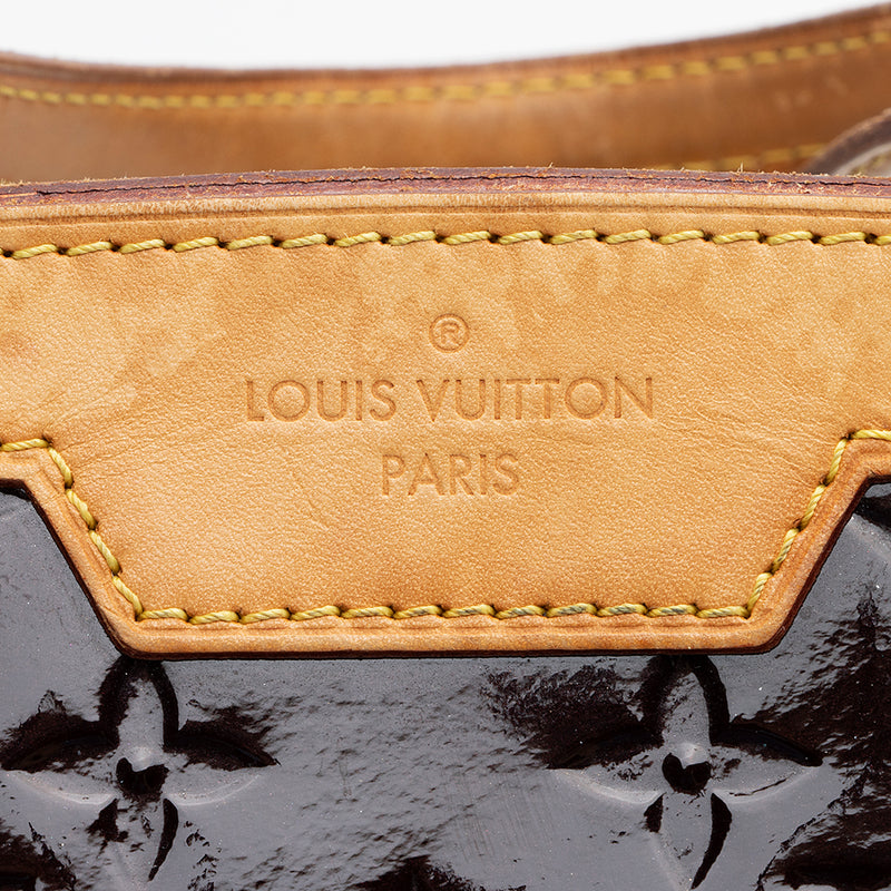 Brown Louis Vuitton Monogram Vernis Brea Satchel