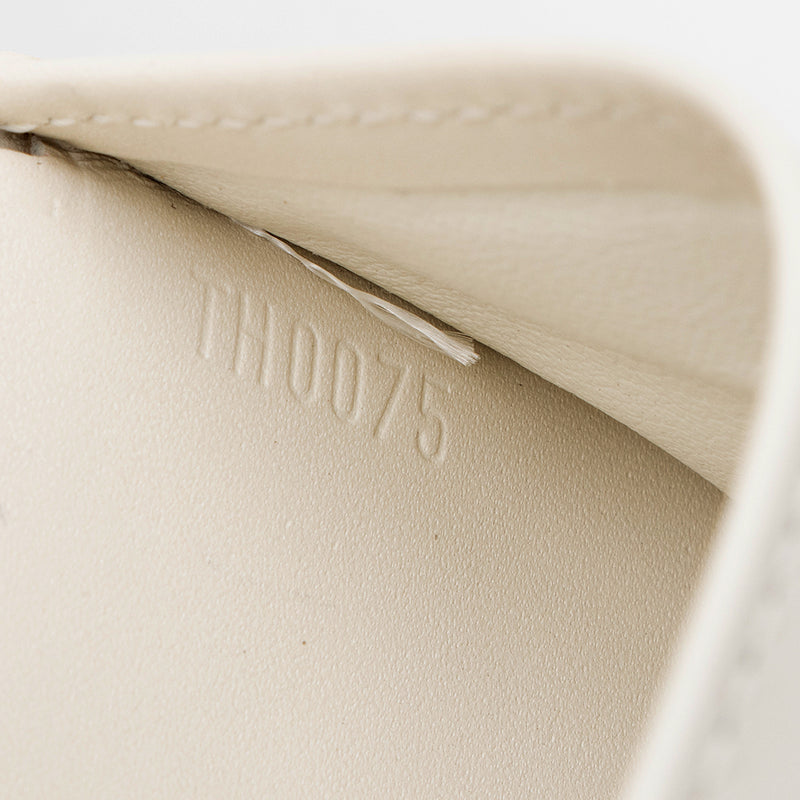 Louis Vuitton White Monogram Vernis Elise Wallet ○ Labellov