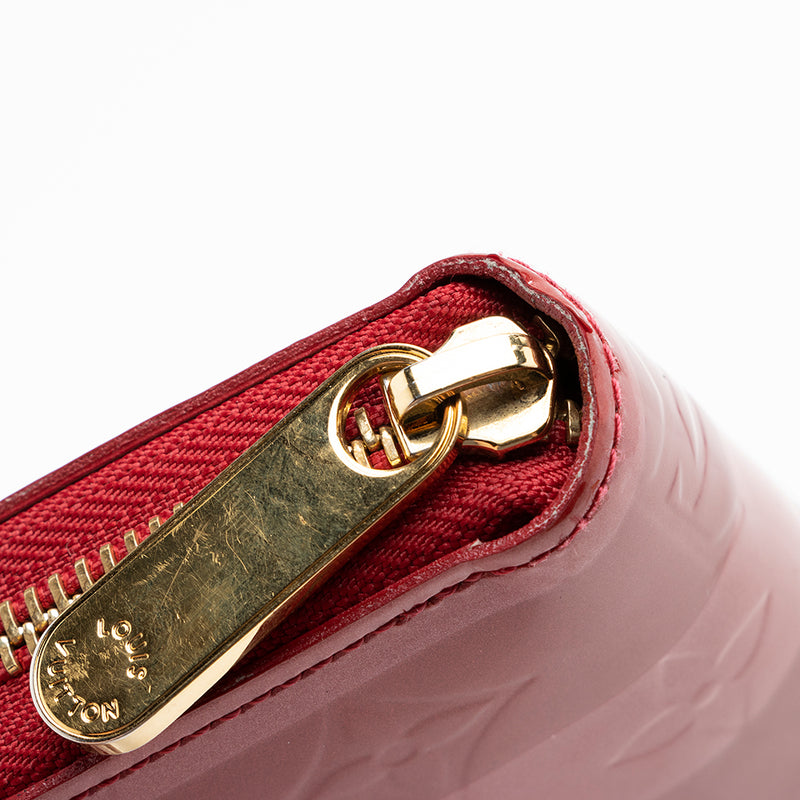 Louis Vuitton Red Vernis Monogram Zippy Continental Wallet