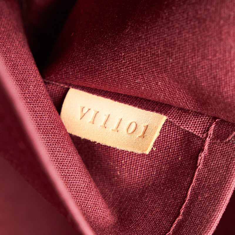 Louis Vuitton Red Monogram Vernis Sherwood PM Handbag Louis