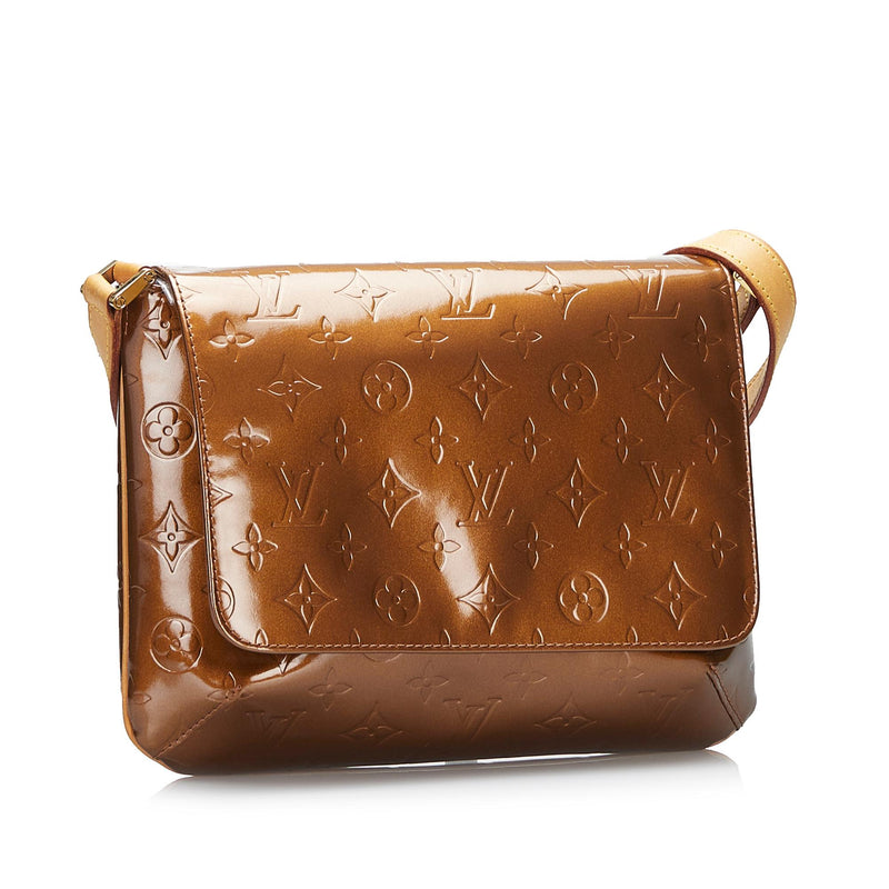 Thompson patent leather handbag Louis Vuitton Orange in Patent