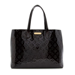 Black Louis Vuitton Monogram Vernis Wilshire PM Handbag