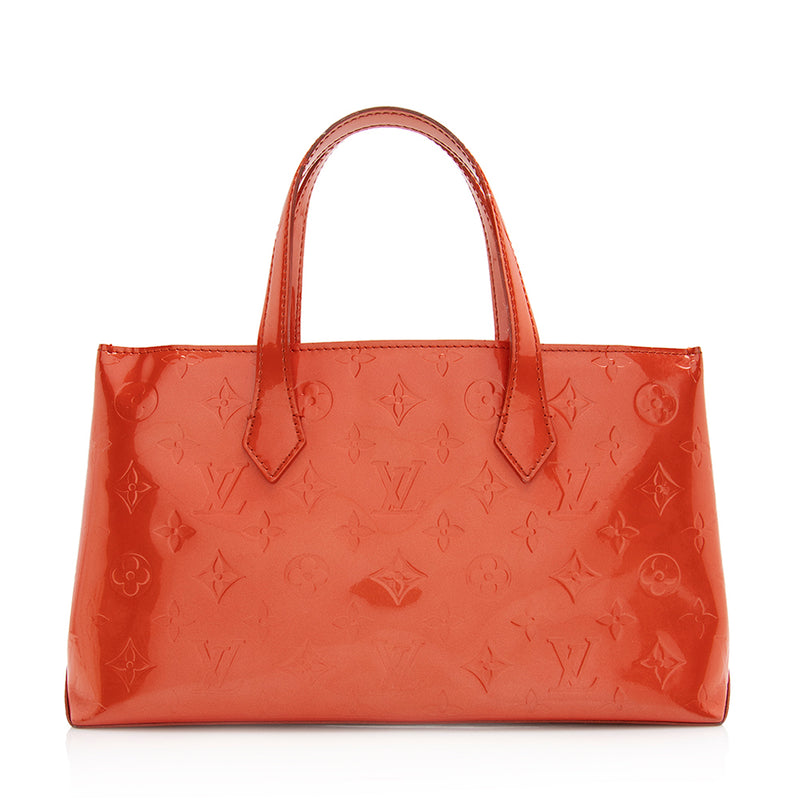 Louis Vuitton Monogram Vernis Wilshire PM Satchel (SHF-21150)