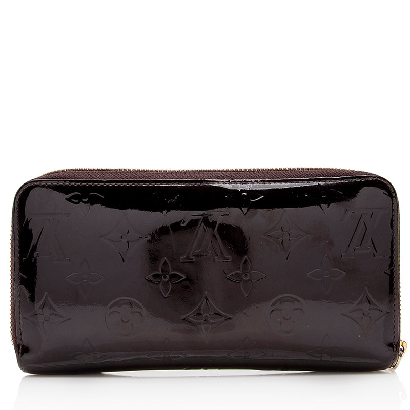 Louis Vuitton Monogram Vernis Zippy Wallet (SHF-20944)