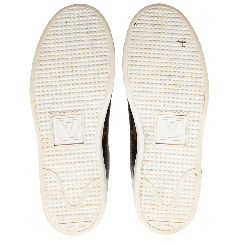 Louis Vuitton, Shoes, Authentic Louis Vuitton Excellent Cond Front Row  Sneakers W Lv Print