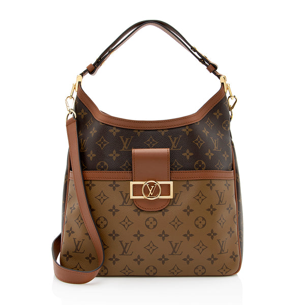 Louis Vuitton Reverse Monogram Dauphine MM Hobo (SHF-21159)