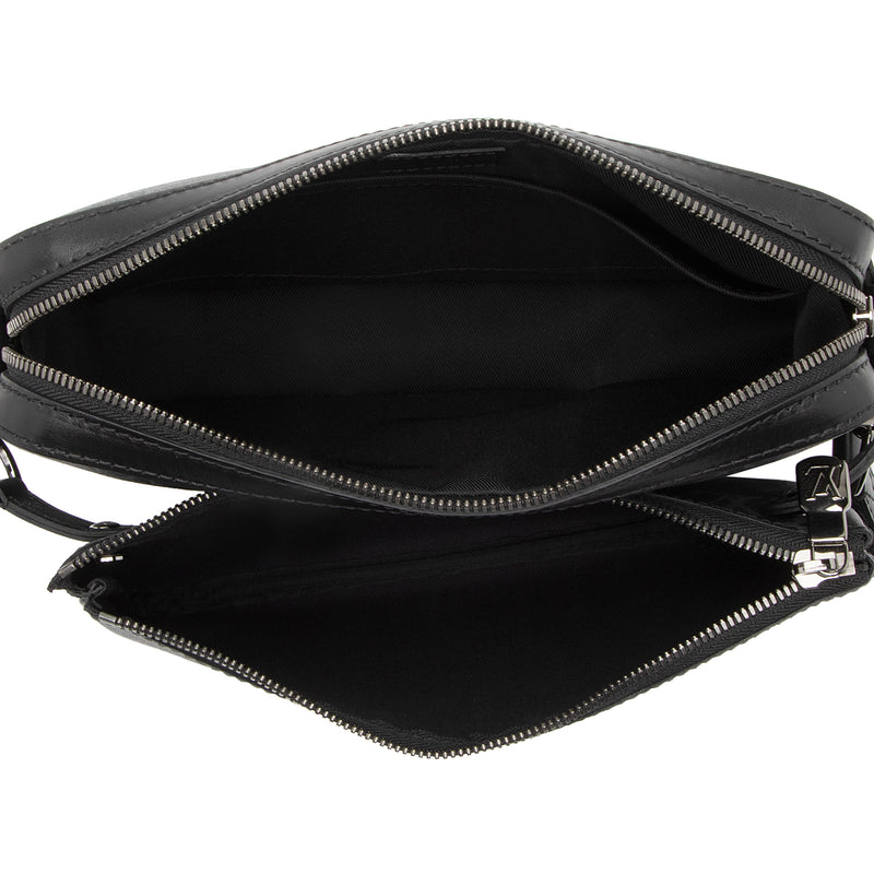 Trio messenger patent leather bag Louis Vuitton Black in Patent