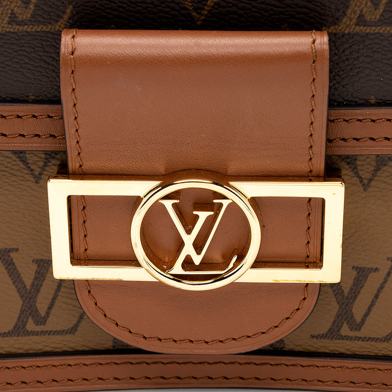Louis Vuitton Monogram Reverse Mini Dauphine Handbag, Designer Brand, Authentic Louis Vuitton