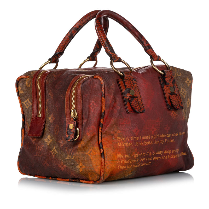 Louis Vuitton x Richard Prince Karung-Trimmed Monogram Aquarelle Speedy  Frame Bag - White Handle Bags, Handbags - LOU782412