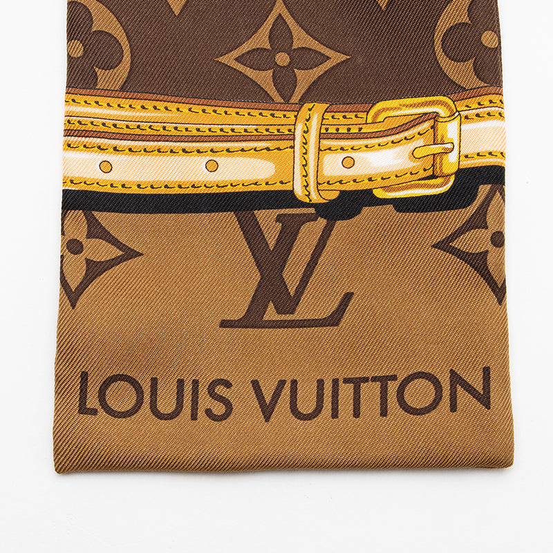 Louis Vuitton Monogram Confidential Silk Bandeau - Brown Scarves