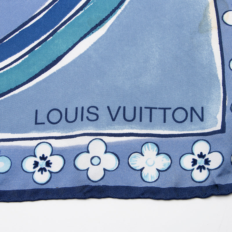 Louis Vuitton Olivia Floral Print Silk Scarf