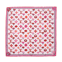 Louis Vuitton - Authenticated Scarf - Silk Pink for Women, Very Good Condition