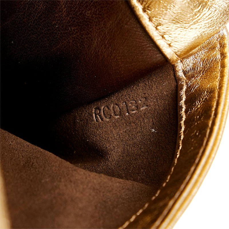 Louis Vuitton Sofia Coppola Slim Clutch Leather Gold 1985581