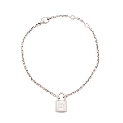 Louis Vuitton Unicef Sterling Silver Lock Necklace 