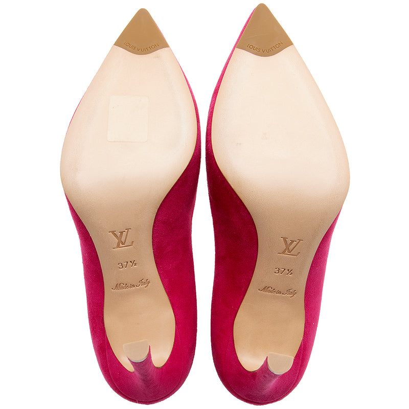 Authentic Louis Vuitton Shoes Pumps Women's size 37.5 Beige Patent Leather