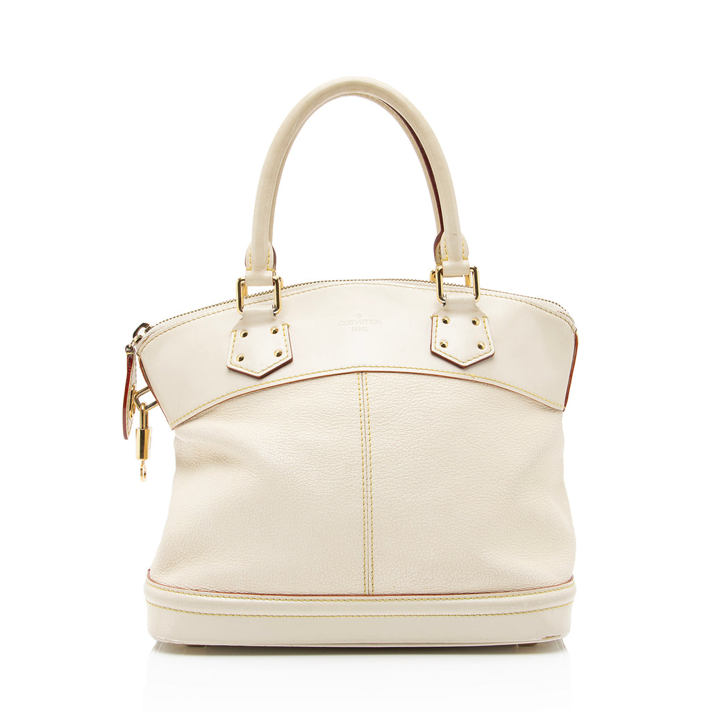 2007 Louis Vuitton White Epi Leather Lockit PM Top Handle Bag For