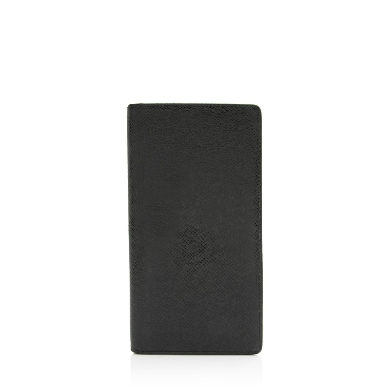 Louis vuitton checkbook cover/wallet taiga leather