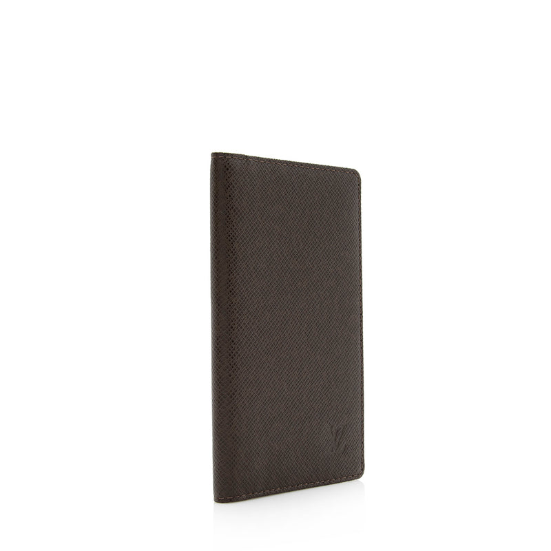 Louis Vuitton Black Taiga Leather Pocket Organizer